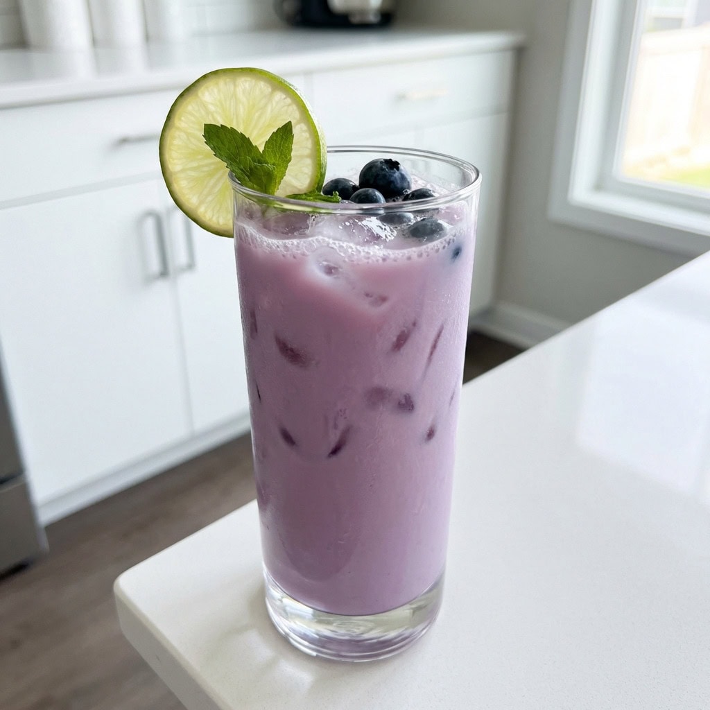 Blueberry Coconut Cooler Mocktail Recipe