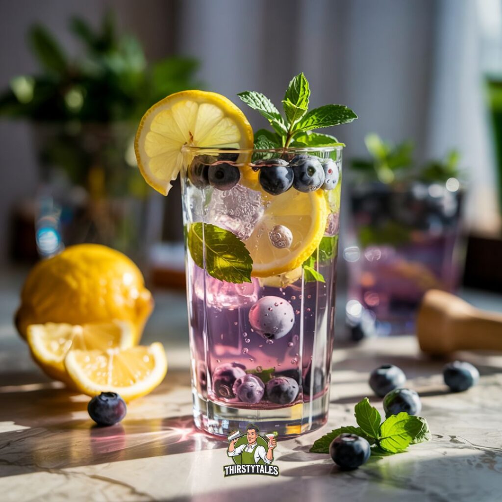 Blueberry Ginger Ale Mocktail Recipe