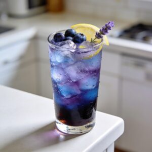 Blueberry Lavender Iced Tea Mocktail Recipe