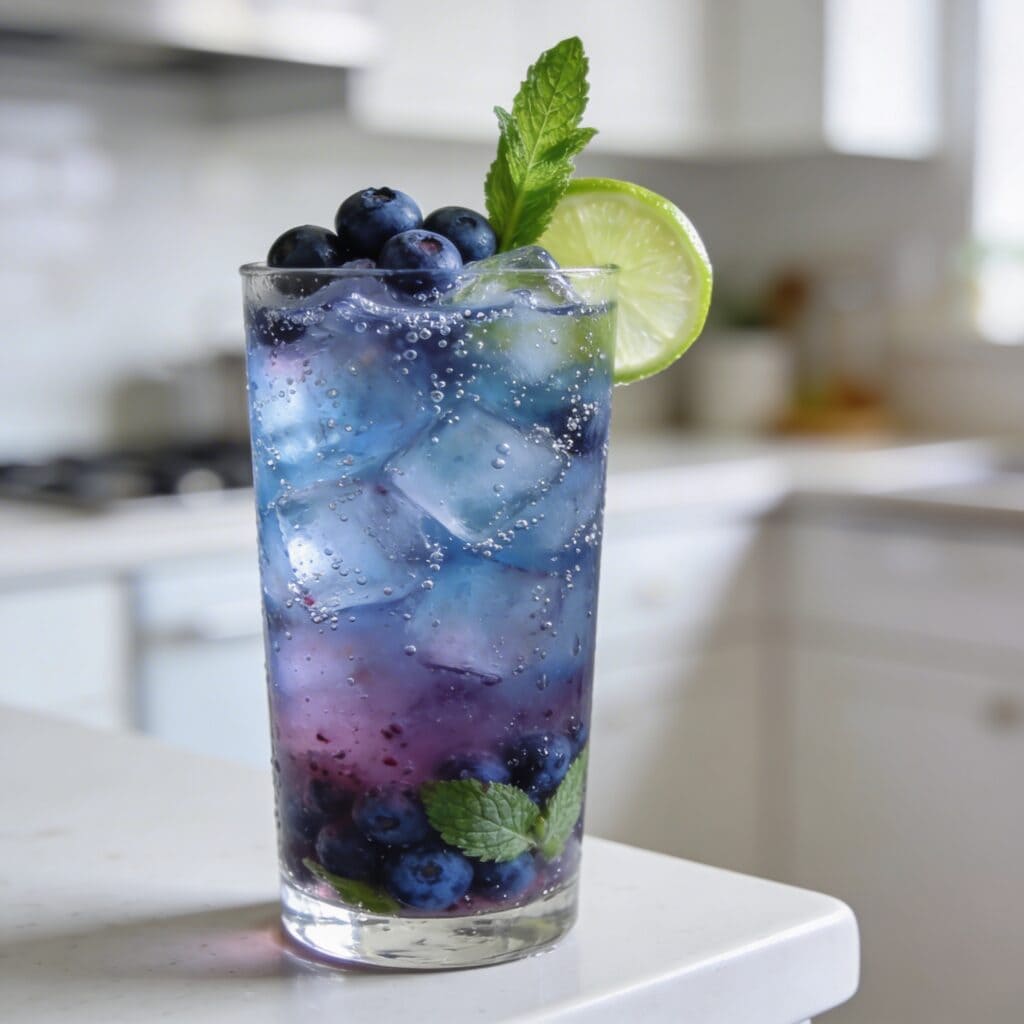 Blueberry Mojito Mocktail Recipe