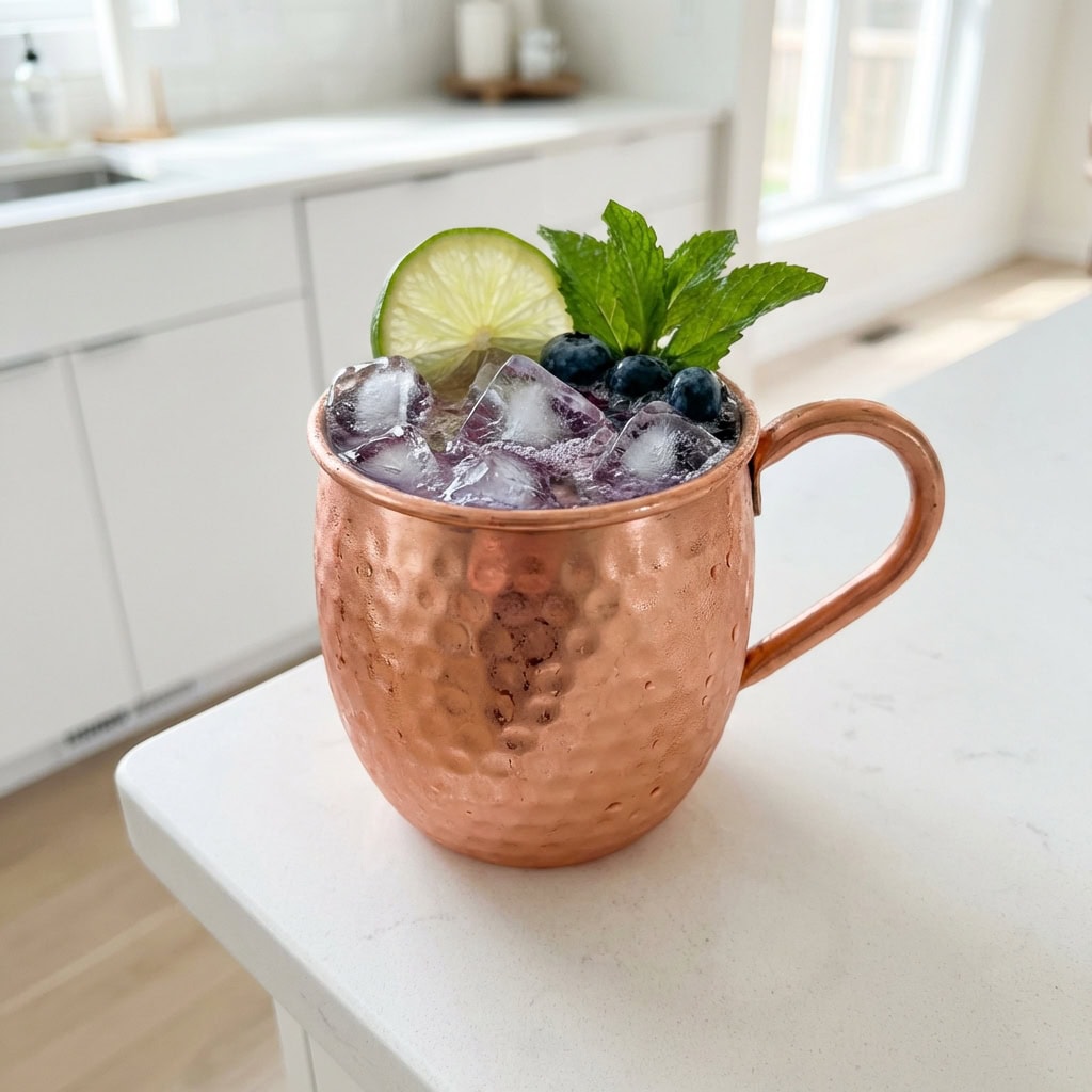 Blueberry Moscow Mule Cocktail Recipe