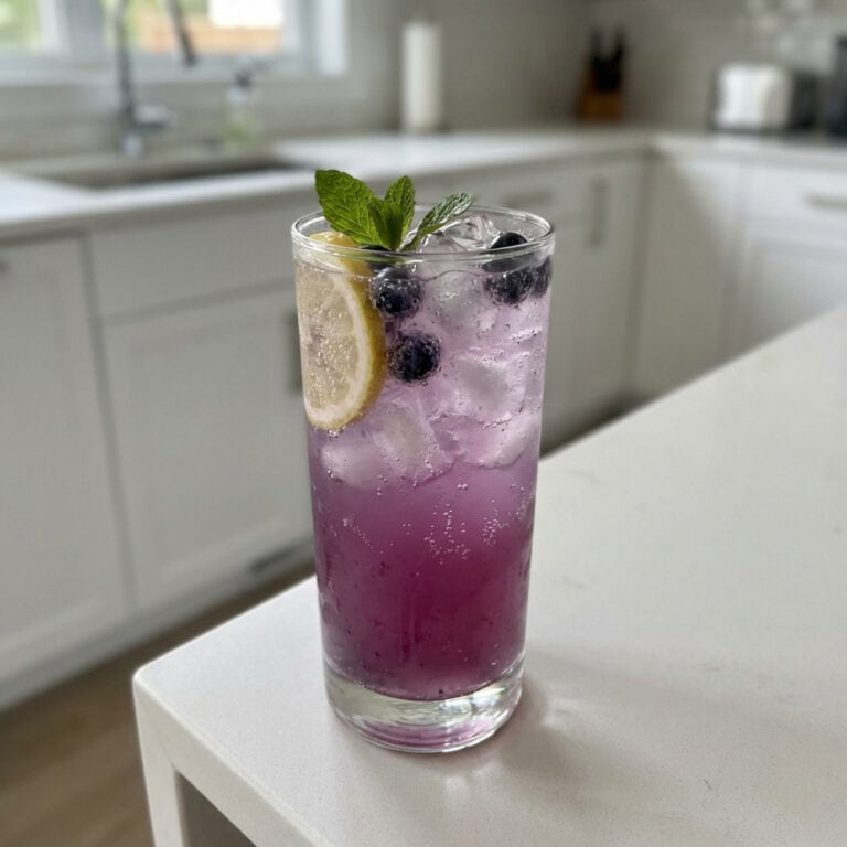 Blueberry Vodka Spritzer Cocktail Recipe