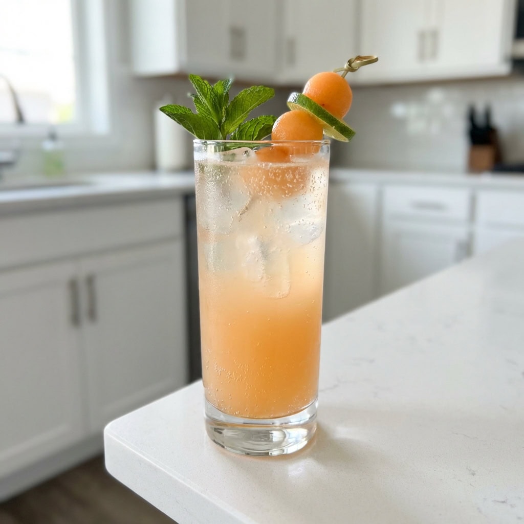 Cantaloupe Cooler Cocktail Recipe