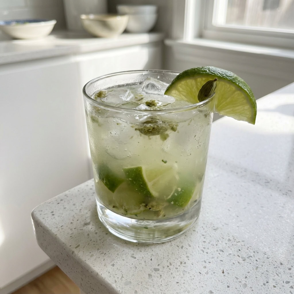 Cardamom Caipirinha Cocktail Recipe