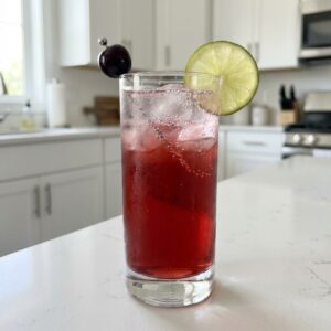 Cherry Limeade Spritzer Cocktail Recipe