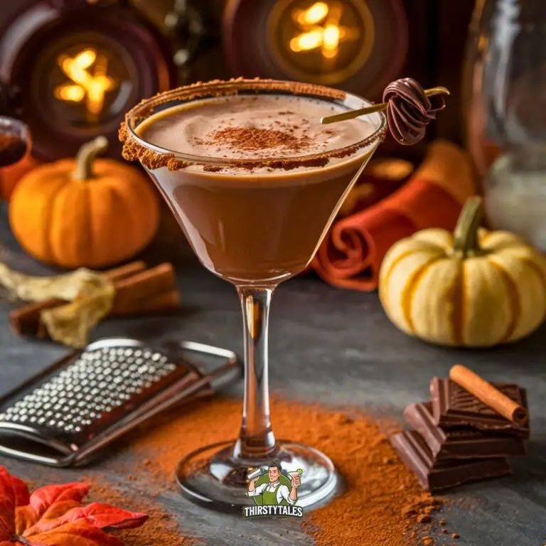 Chocolate Martini with Pumpkin Cream Cocktail Recipe