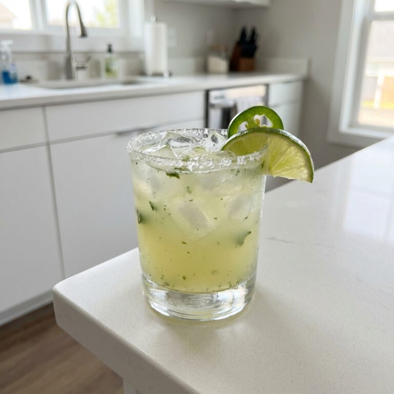 Cilantro Jalapeno Margarita Cocktail Recipe
