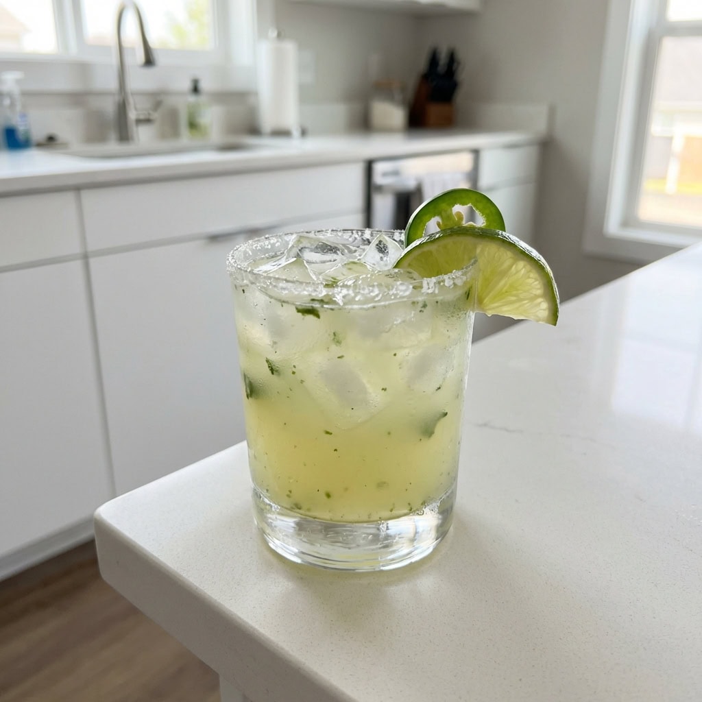 Cilantro Jalapeno Margarita Cocktail Recipe