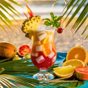 Coconut Rum Punch Cocktail Recipe