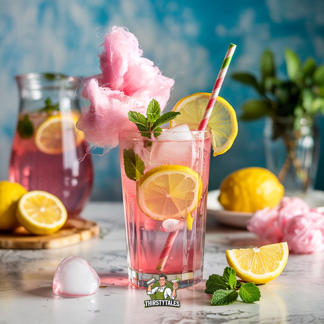 Cotton Candy Pink Lemonade Mocktail Recipe