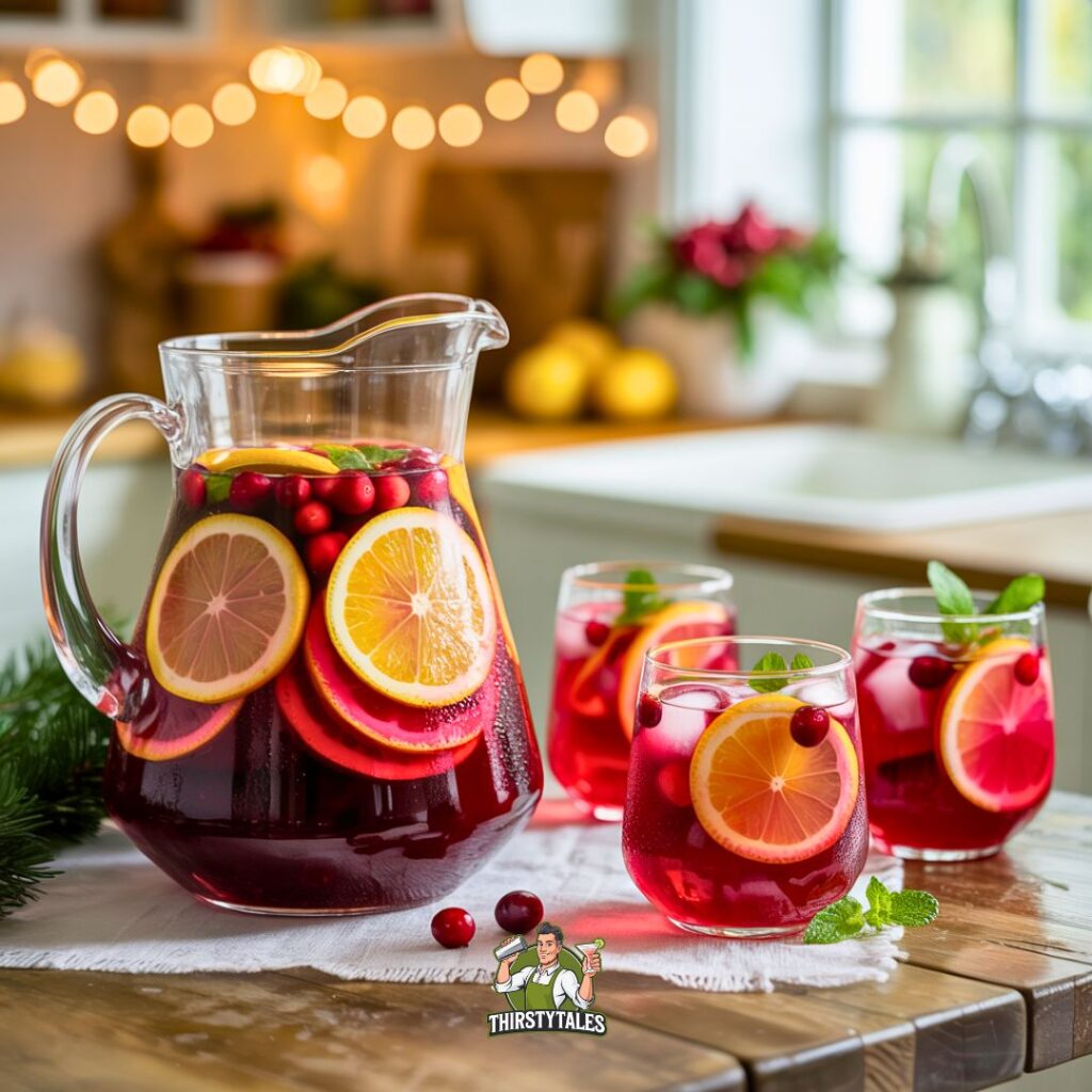 Cranberry Orange Sangria Cocktail Recipe