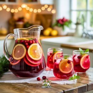Cranberry Orange Sangria Cocktail Recipe