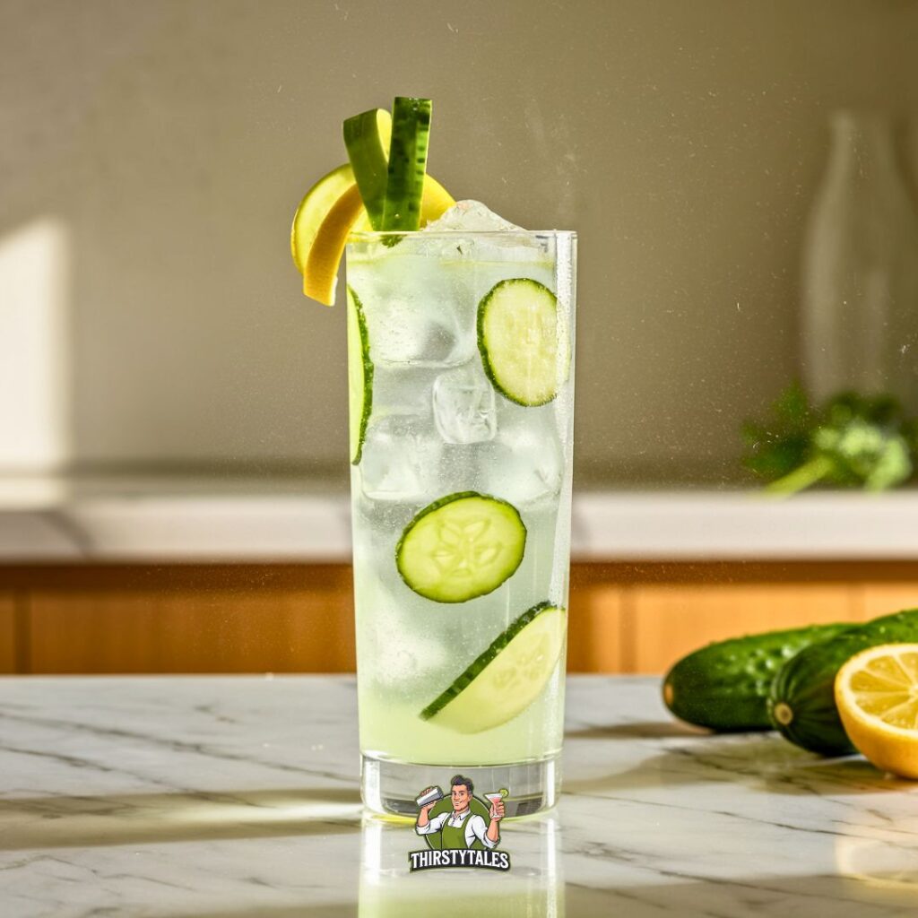 Cucumber Gin Fizz Cocktail Recipe