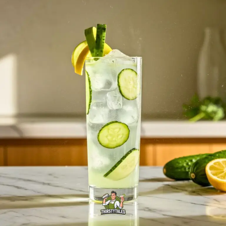 Cucumber Gin Fizz Cocktail Recipe