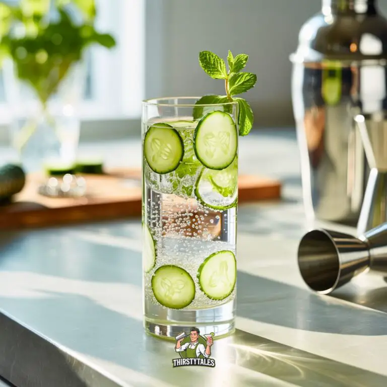Cucumber Gin Fizz Cocktail Recipe