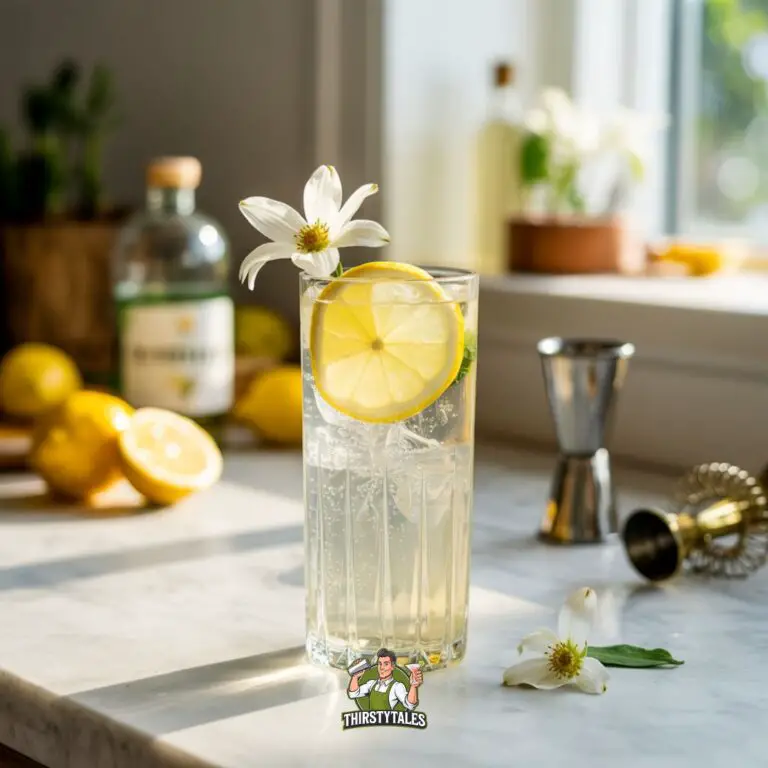 Elderflower Gin Fizz Cocktail Recipe