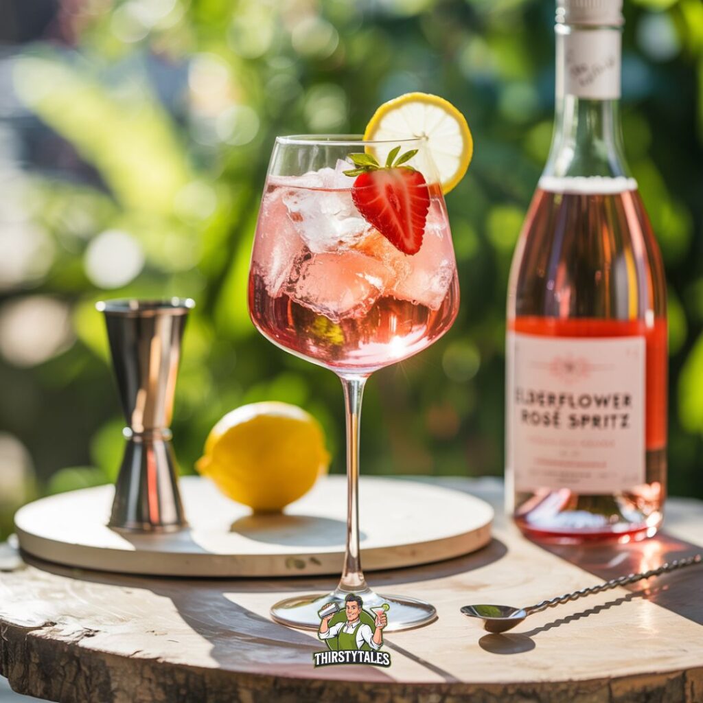 Elderflower Rosé Spritz Cocktail Recipe