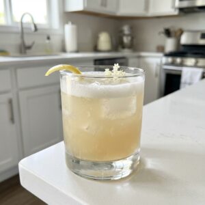 Elderflower Vodka Sour Cocktail Recipe