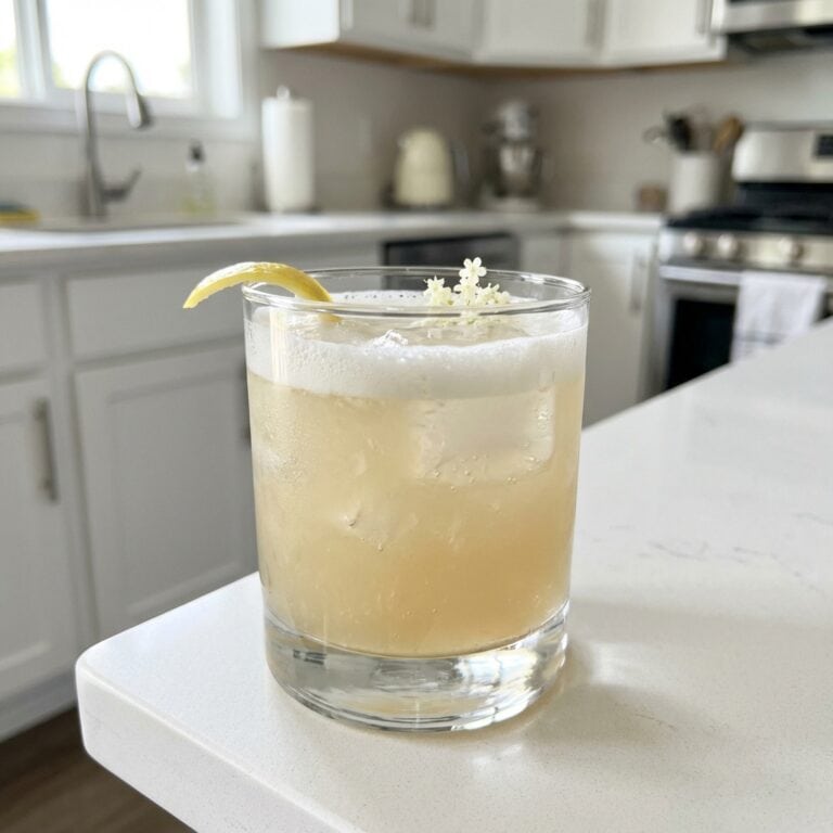 Elderflower Vodka Sour Cocktail Recipe