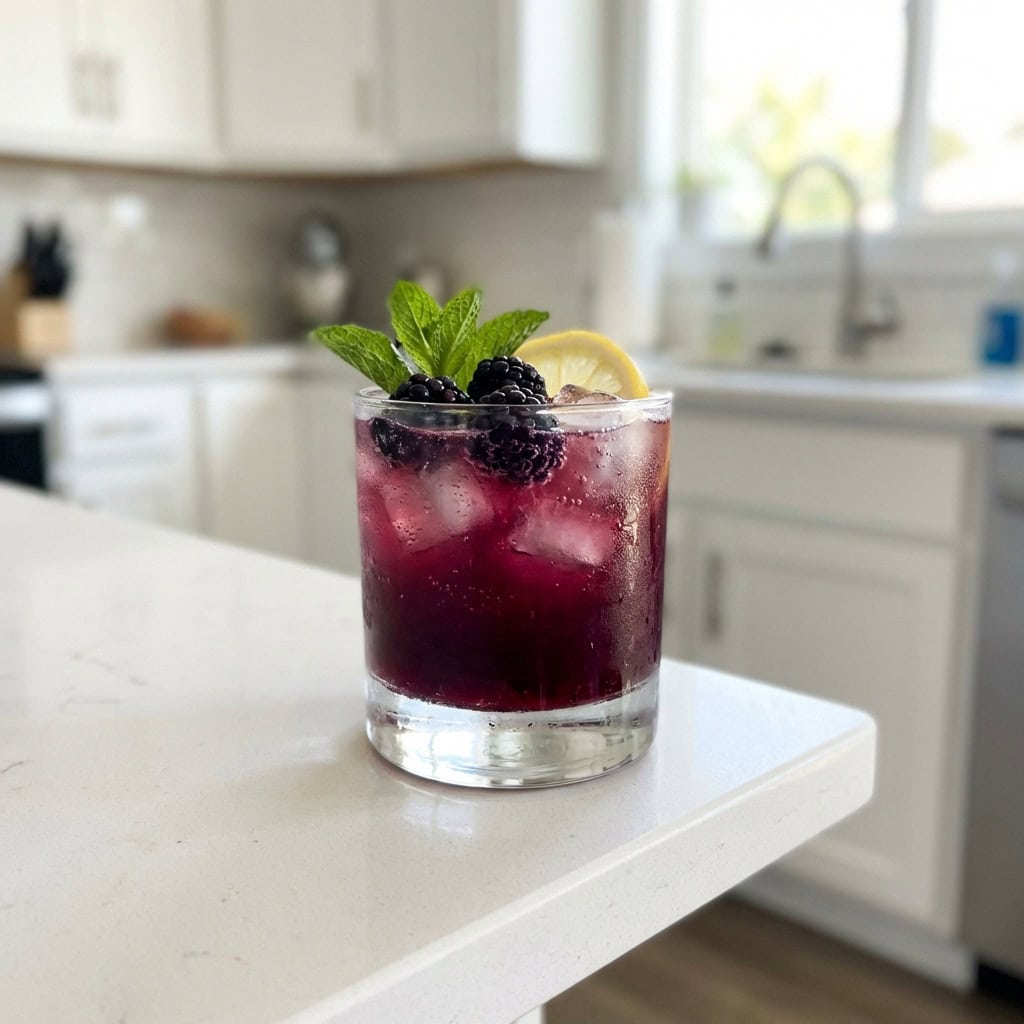 Elderflower and Blackberry Smash Cocktail Recipe