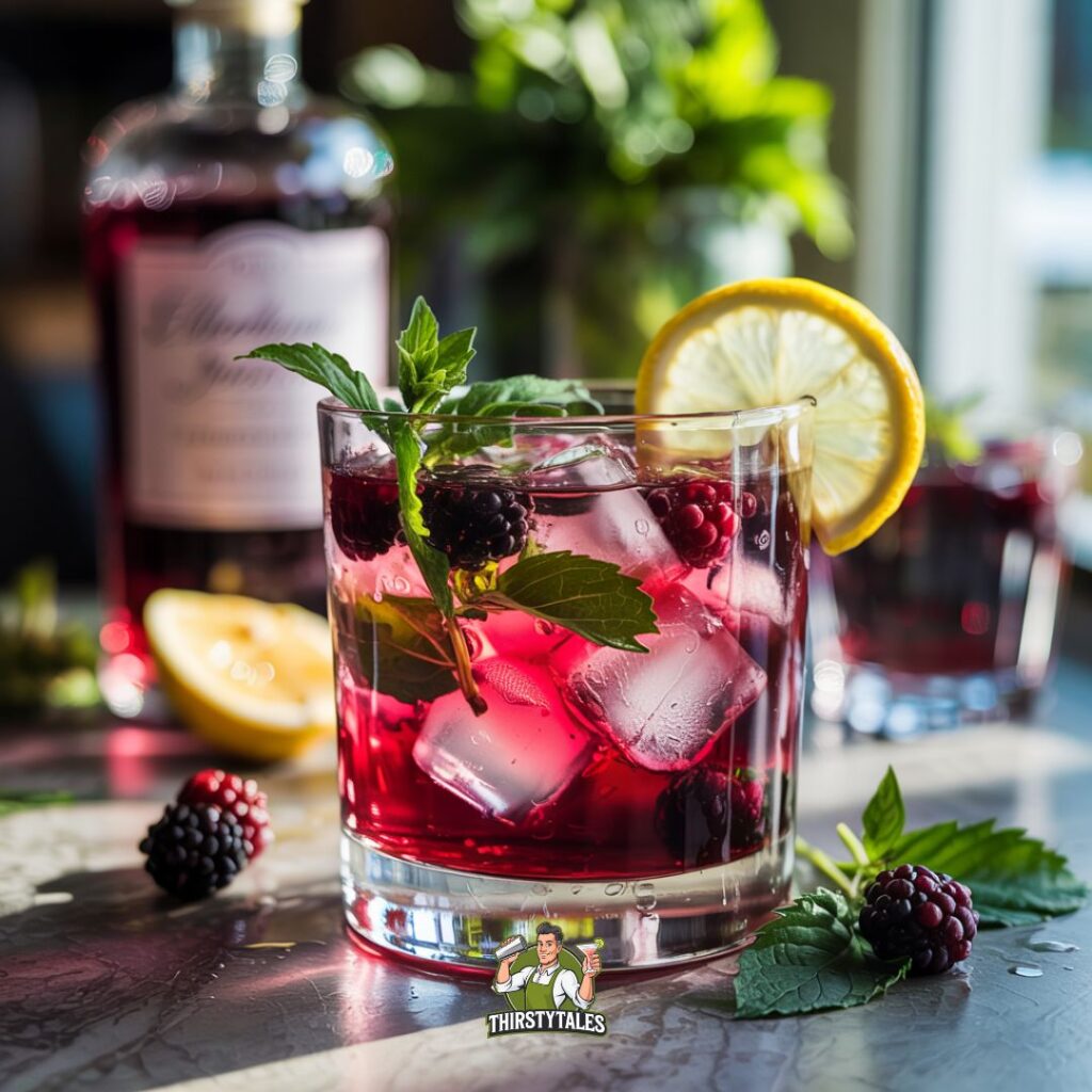 Elderflower and Blackberry Smash Cocktail Recipe