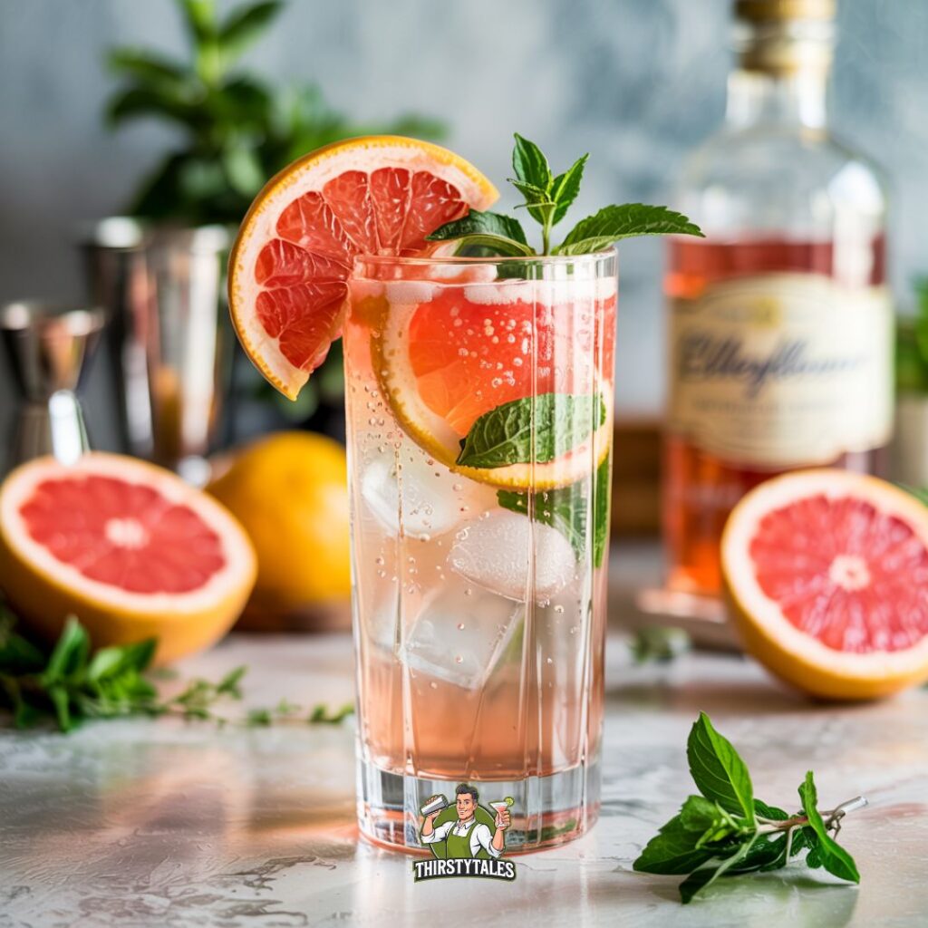 Elderflower and Grapefruit Fizz Cocktail Recipe