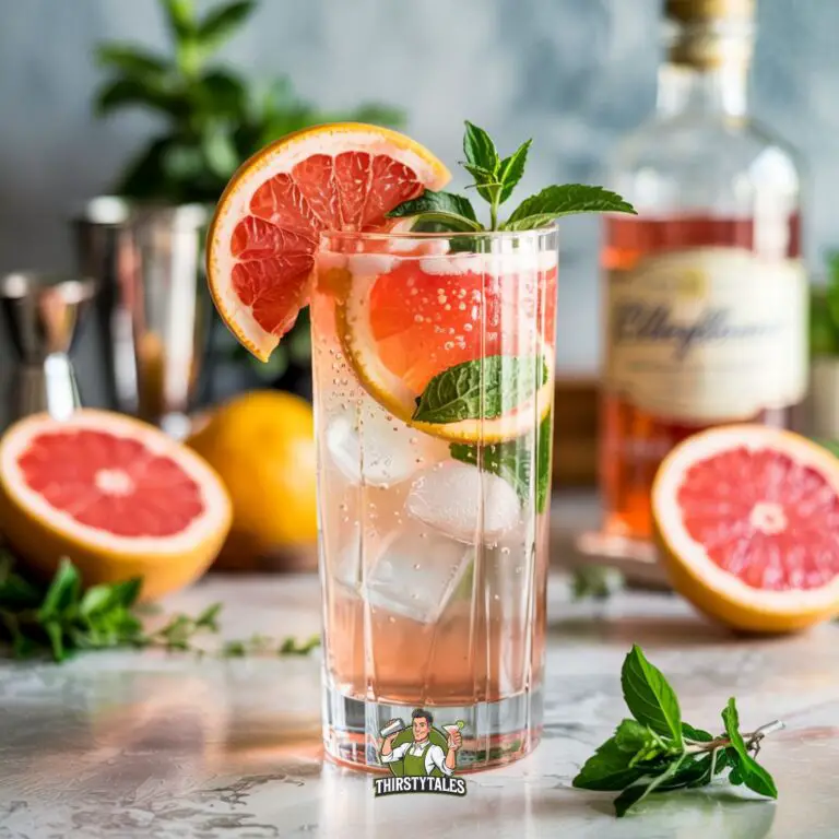 Elderflower and Grapefruit Fizz Cocktail Recipe