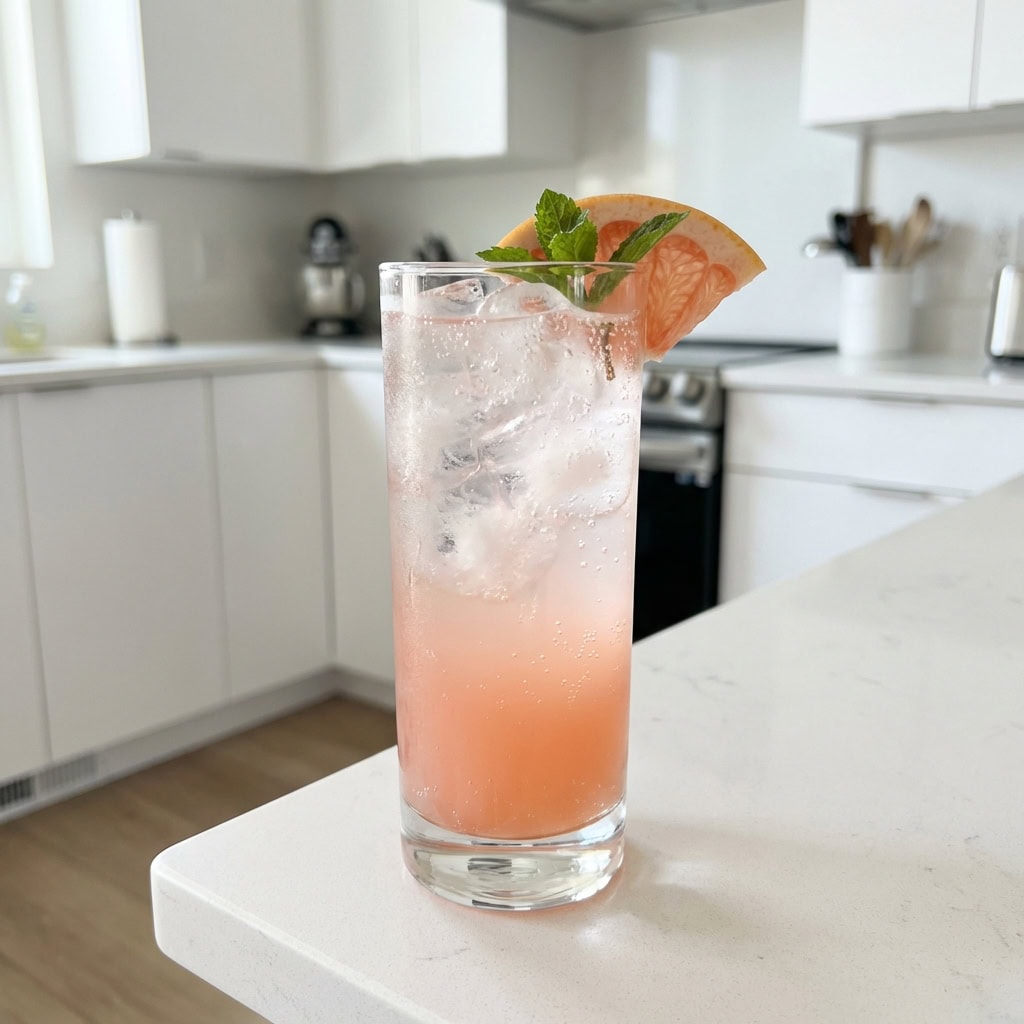 Elderflower and Grapefruit Fizz Cocktail Recipe