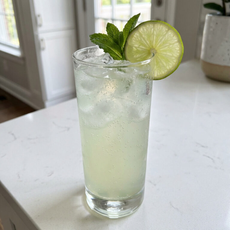 Elderflower and Lime Rickey Cocktail Recipe