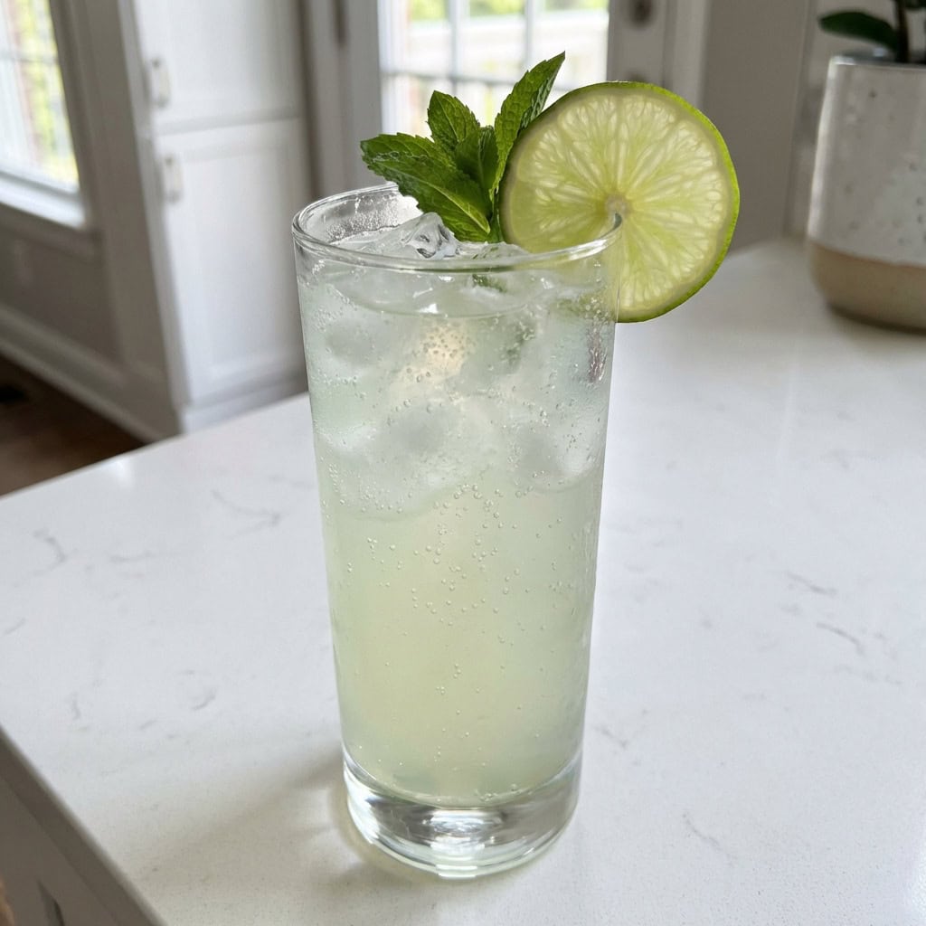 Elderflower and Lime Rickey Cocktail Recipe