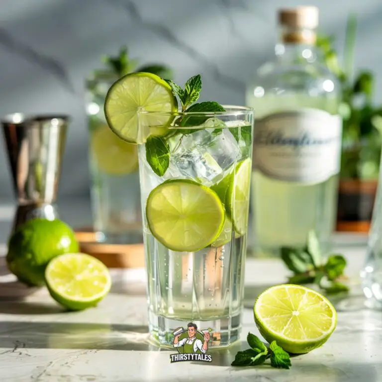 Elderflower and Lime Rickey Cocktail Recipe