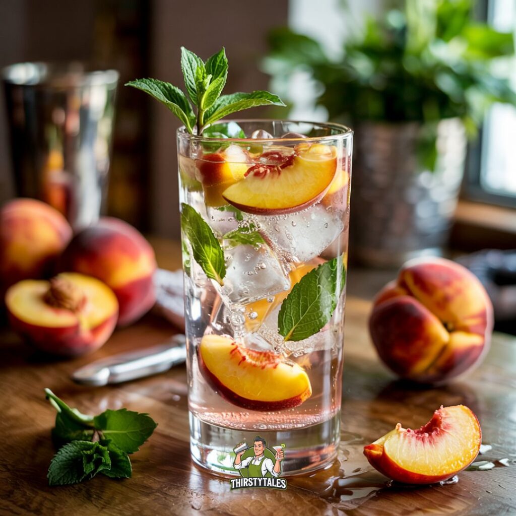 Elderflower and Peach Fizz Cocktail Recipe