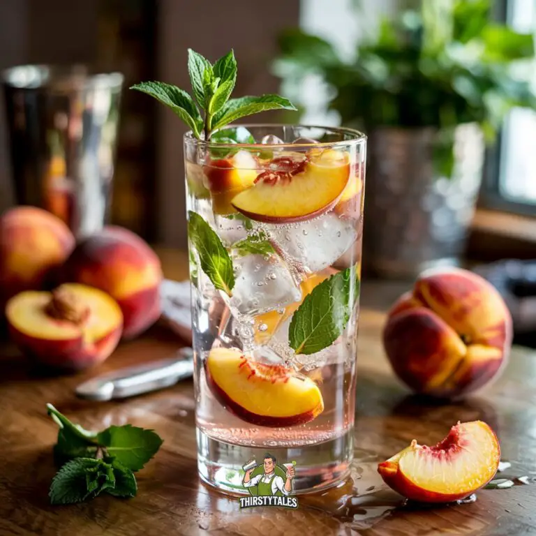 Elderflower and Peach Fizz Cocktail Recipe