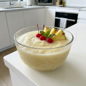 Frozen Pina Colada Bowl Cocktail Recipe