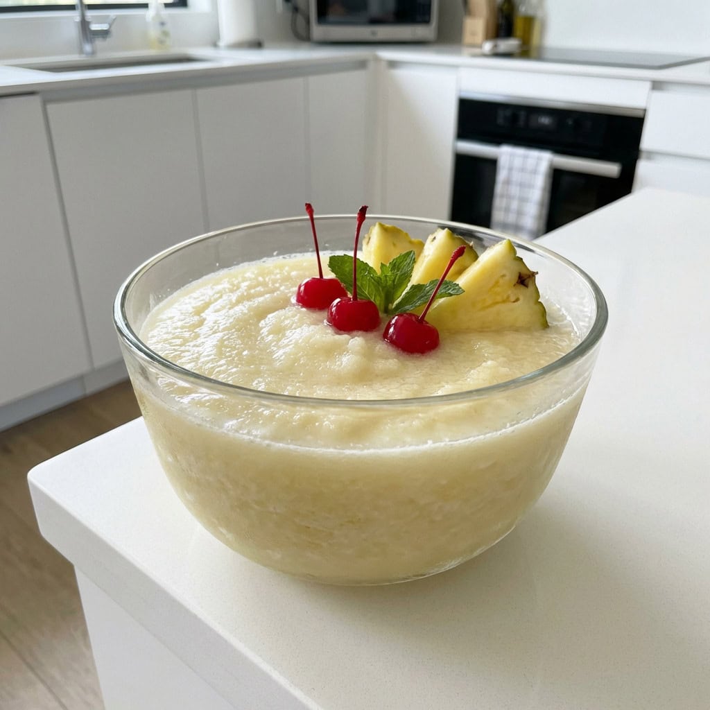 Frozen Pina Colada Bowl Cocktail Recipe