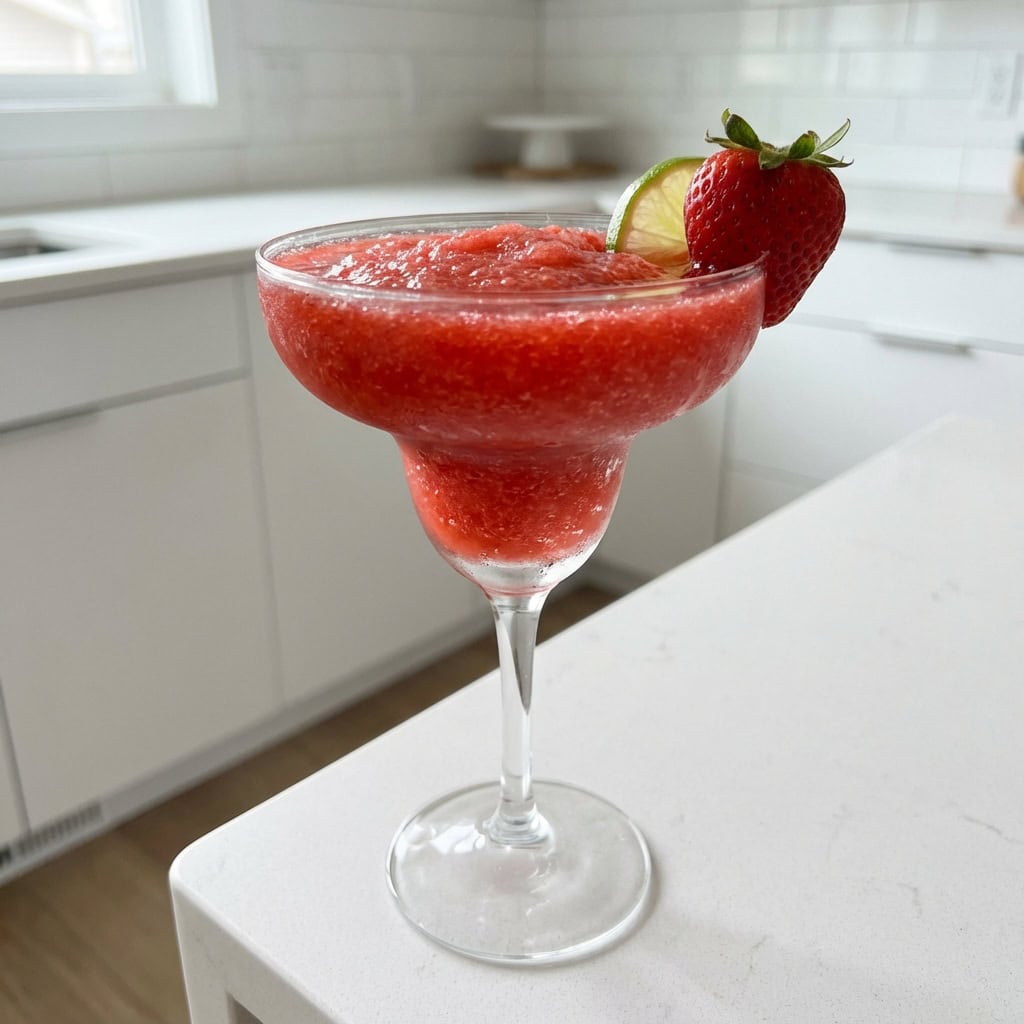 Frozen Strawberry Daiquiri Cocktail Recipe