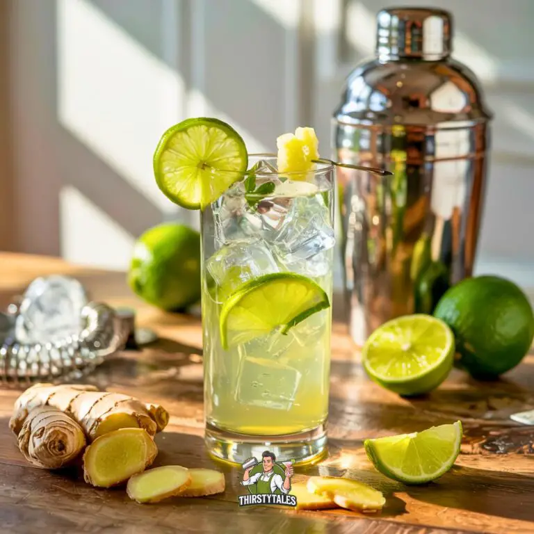 Ginger Lime Collins Cocktail Recipe