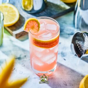 Grapefruit Gin Collins Cocktail Recipe