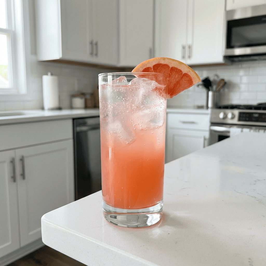 Grapefruit Gin Collins Cocktail Recipe