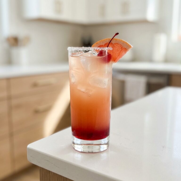 Grapefruit Tequila Sunrise Cocktail Recipe
