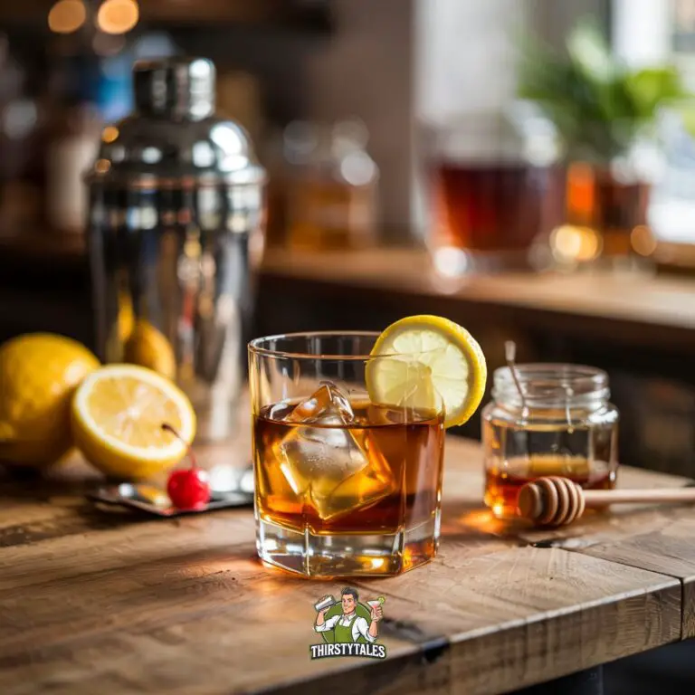 Honey Lemon Whiskey Sour Cocktail Recipe