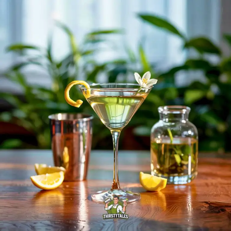 Jasmine Green Tea Martini Cocktail Recipe
