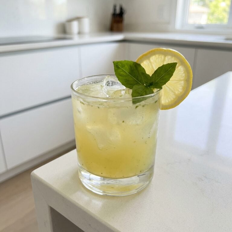 Lemon Basil Tequila Cocktail Recipe