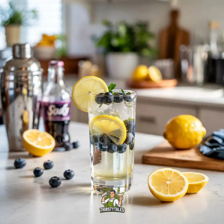 Lemon Blueberry Soda Cocktail Recipe