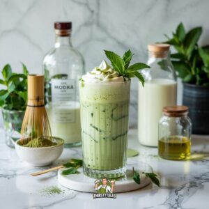 Matcha Latte Cooler Cocktail Recipe