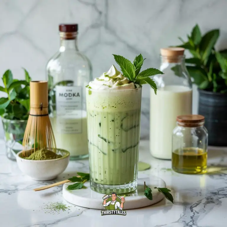 Matcha Latte Cooler Cocktail Recipe