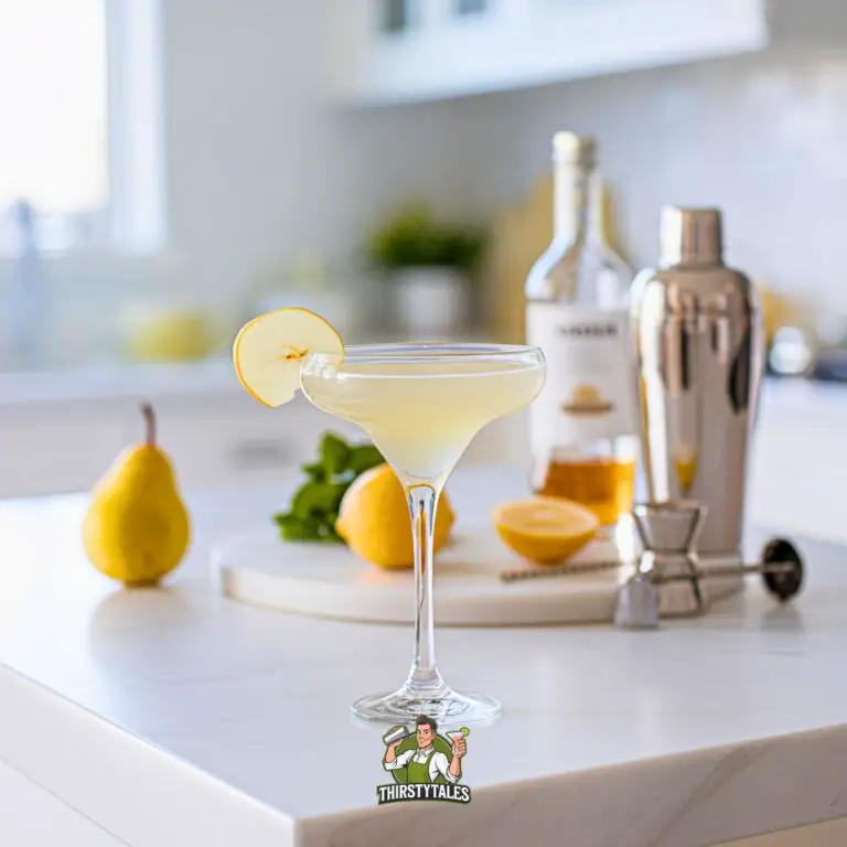 Pear Vanilla Martini Cocktail Recipe