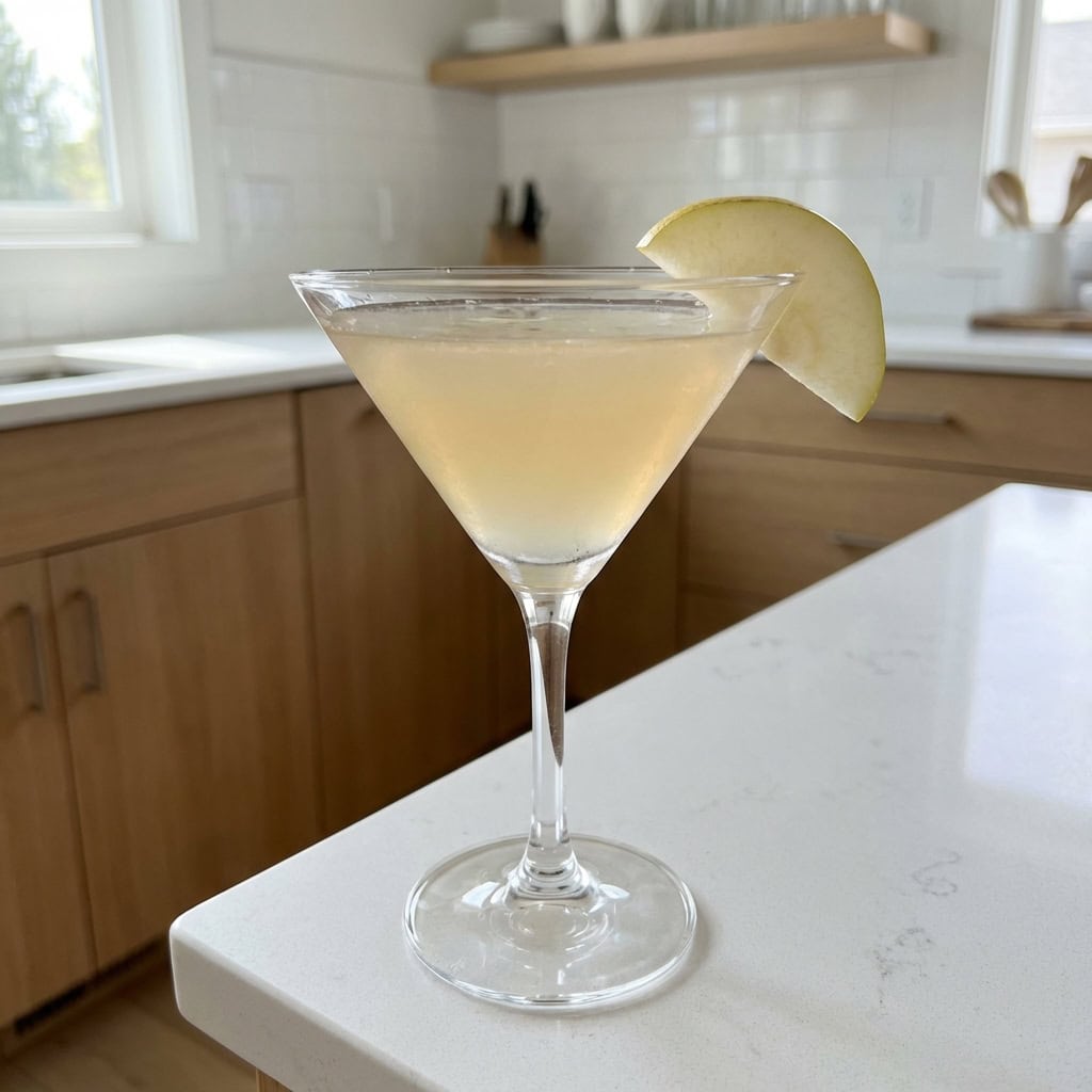Pear Vanilla Martini Cocktail Recipe
