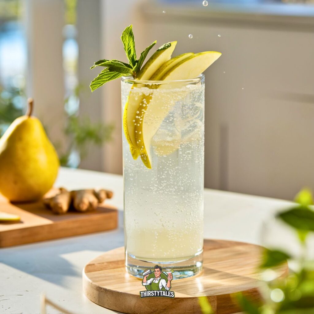 Pear and Ginger Fizz Cocktail Recipe