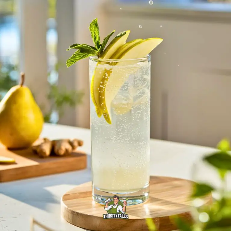 Pear and Ginger Fizz Cocktail Recipe
